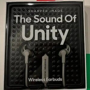 Sharper Image Wireless‎ Earbuds Gray Bluetooth 5.1 with Mic (NEW) (acc/x)
